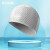 洲克（ZOKE） 颗粒泳帽男护发护耳不勒头时尚长短发女士防滑硅胶游泳帽 白色（印黑色）619503201