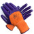 星宇 劳保手套 乳胶磨砂防滑耐磨透气舒适浸胶 维修工地工作防护手套 12付/包 紫色 N359