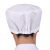 者也 5顶白色圆帽卫生帽食品厂工作帽子 棉女纺织厂防尘帽带松紧车间职业帽子包头帽
