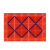 谋福（CNMF）547 酒店门口地垫进门塑料室外防滑入户门垫商用大门防尘地毯 红块蓝刷（单刷）  60cmx120cm