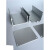 型材铝盒电源铝盒铝外壳上下分体式铝合金外壳仪表壳体90*90 现货长度100mm银白/配面板