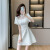 唯坤新中式旗袍小个子微新中式国风年轻款少女旗袍裙设计感小众提花小 米白色 L
