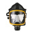 LISM防毒面具喷漆专用全面罩生化化工气体口罩放毒防护面具油漆防护服 黄边柱形面具主体一个