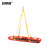 安赛瑞 篮式担架 一体式户外应急救援船型担架床 橘色 3F00524