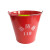 江波 消防桶 加厚镀锌铁水桶 烤漆铁桶 灭火用消防黄沙桶(圆口红色)	