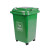 户外环卫垃圾桶带盖50L商用分类垃圾箱240升塑料垃圾桶 绿色 厨余/易腐垃圾 240L挂车款配轮盖