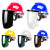 配安全帽式支架面屏面罩防护冲击头戴式焊帽电焊工专用烧氩弧焊接 单独绿屏一张