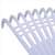 海斯迪克 gnjz-1274 清洁耙子 园林清洁工具搂草耙 清洁环卫耙 塑料草耙子（含木柄）白色