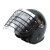 战术国度 欧式防爆头盔 钢丝网带面罩安保器材 1个