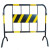 铁马护栏公路市政施工移动式围挡道路临时隔离栏杆工程安全防护警示路障 【5.5斤重】红底白膜（带铁板）