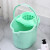 手动挤水桶手压地拖桶清洁拖把桶塑料旋转拧水单桶老式墩布桶 0882绿色一套多加一个篮子