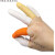 一次性乳胶橡胶手指套劳美容美甲无尘净化电子工业手指套 橙色防滑 大码100个/包