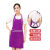 工作服围裙定制印绣logo美容院美甲师韩版时尚母婴餐厅服务员围腰 玫红色