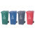 白云清洁 AF07322 新国标分类垃圾桶带盖带轮垃圾箱加强款 灰色240L-其它垃圾