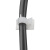 海斯迪克 gnjz-1195 可调式配线固定座 塑料夹 布线理线扣 粘贴式束线夹 cc-1316白色（100个）
