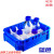 ASONE药瓶托盘388*283*125mm PP隔板塑料整理盒 试剂瓶收纳盒方盘 蓝色 外388283125mm