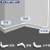 须特（XUTE)PVC加厚方形线槽室内明装走线槽配件 白色80*40阴角（5个）