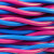 中迈 电线电缆NH- RVS 2*0.75平方2芯耐火铜芯双绞软线 100米 红/蓝