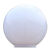 定制球形中华路灯灯罩螺口卡口亚克力柱子柱头圆球围墙户外防水外壳 不发黄加厚直径25卡口9.5CM