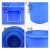 金兽 160L塑料水桶含盖 外径:560*700mm工业储水桶化工桶胶桶可定制 GB1032 加厚蓝色