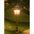 花乐集户外欧式防水草坪灯花园别墅庭院景观公入门小路灯1米地广 黑色0.8米 LED光源