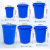琴奋加厚塑料水桶蓝色160L 工业储水圆桶大桶化工胶桶厨房大号垃圾桶 不带盖