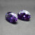 紫红椭圆蛋形diy锆石粉熔裸石宝石戒面镶嵌石紫水晶色 蛋形 5X7mm (单颗颗每包)