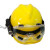 盛融乾救援安全帽带头灯 抢险头盔充电安全帽矿工帽带灯安全帽矿灯盔煤 单手电不含头盔套
