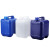 汇特益 HDPE蓝色废液桶 25升蓝色加强筋方扁堆码桶 长度320mm宽度270mm（单位：个）