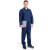 瑞可特 RSF94 夏季薄款牛仔工作服 电焊防烫耐磨 透气工程工装 长袖劳保服 蓝色 L码 