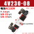 电磁控制阀4v230c-08三位五通4v230气阀24v电子阀220v气动电磁阀 4V230C-08 线圈电压：AC110V 三位五