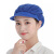 阿力牛 ATH-022 工作帽子 女车间工厂防尘透气 食品厂包头 卫生餐饮 厨师帽 全网深蓝色 