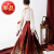 衣宫阁（YIGONGGE）马面裙全套小个子红色马面裙新中式女装小众秋冬半身裙结婚服套装 重工款上衣(升级版) S