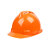 君御 安全帽 工地工程施工HDPE国标防砸防摔抗冲击透气安全帽 1501/HDPE/一指键 橙色 