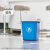 无盖长方形大容量垃圾桶超大厨房户外卫生桶餐饮大号商用桶 50L蓝色正方形桶