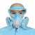 9389 化工防毒面具 喷漆专用防油烟粉尘农药异味 防尘毒口罩（A-2面罩） 护目001 一护口罩系列