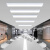 加达斯办公室LED吸顶灯简约长方形办公灯具会议室健身房高亮吊顶长条灯 黑色 150*30CM LED白光（10）