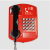 艾弗特红色110报警119消防120应急壁挂式金属外壳抗暴力公用电话 接电话线(不)