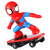 众舰行抖音蜘蛛侠特技遥控滑板车不会倒的翻滚儿童勇士奥特曼男孩玩具 蜘蛛侠特技电动滑板车 标配