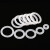 威旺O型密封圈耐高温硅胶圈维修防水橡胶圈小白圈橡胶垫圈线径2.5/3mm 9*2.5(300个)