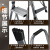 子加厚铝合金人字梯室内多功能折叠梯安全便 升级铝合金踏板钛灰色三步