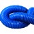 蓝色PVC橡胶软管工业吸尘管除尘管波纹伸缩通风管下水管道排水管 内径90mm*1米
