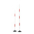 联保汇 蛇形跑杆标志杆 障碍物标志杆 红白训练杆1.8mPVC红白杆+2.5kg一体成型钢底座
