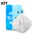 凯壹特（KIT Safety）KN95防护口罩防雾霾防pm2.5防粉尘耳戴式呼吸阀口罩（混色4只装）