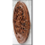 沃皓（wohao）东阳木雕挂件墙上面装饰品香樟木背景墙壁挂屏雕刻工艺品牡丹 直径80