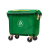 环卫660L垃圾桶户外大号商用保洁清运垃圾车手推大容量大型垃圾箱泰禧阁 660L加厚铁柄(无盖)绿色 挂车款