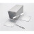 铝盒长方形 正方形铝合金外壳铝型材盒子铝盒长方形壳体氧化开孔 25*25*长80黑色