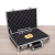万迪诺铝合金手提工具箱 精密设备仪器箱 证件收纳文件保险密码箱 黑色箱填充棉