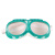 绿海绵防尘眼镜眼罩飞溅骑行防护护目镜玻璃镜片加绵劳保打磨安全 绿海绵眼镜10付