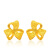 周大福（CHOW TAI FOOK）礼物 芬芳花朵 足金黄金耳钉 F161074 48 约2克